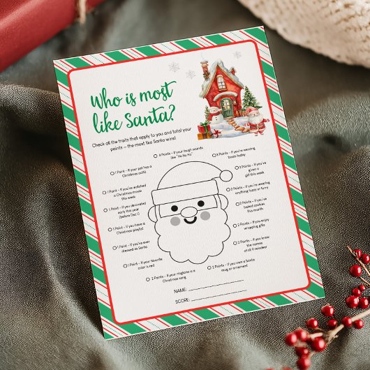 クリスマス サンタに最も似ているのは誰? ゲーム