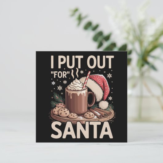 クリスマス サンタのために牛乳とコーヒーを出す 面白い (スタンド正面)