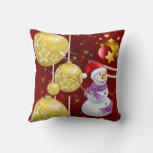 クリスマス サンタのぬいぐるみ クッション (裏面)