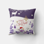 クリスマス サンタのぬいぐるみ クッション (裏面)