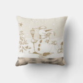 クリスマス サンタのぬいぐるみ クッション (裏面)