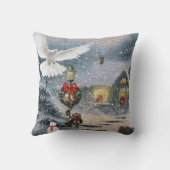 クリスマス サンタのぬいぐるみ クッション (裏面)