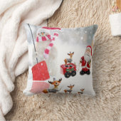 クリスマス サンタのぬいぐるみ クッション (ブランケット)