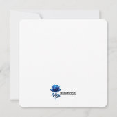 クリスマス サンタのトナカイのスレッド & リンデイジー フェスティブ 招待状 (裏面)