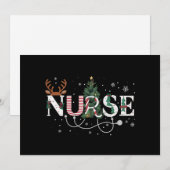 クリスマス サンタの好きなナース クリスマスギフト ホリデー (正面/裏面)