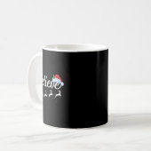 クリスマス - サンタクロースを信じる コーヒーマグカップ (正面左)