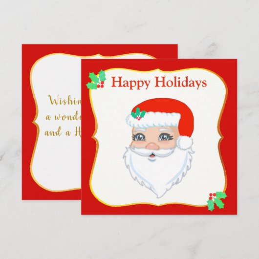 クリスマス サンタクロース (正面/裏面)