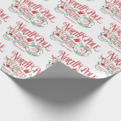 クリスマス サンタクロース おもちゃ 北極 製造会社 ラッピングペーパー (角)