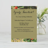 クリスマス サンタクロース アンティーク クラシック 招待状 (スタンド正面)