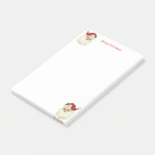 クリスマス・サンタクロース・オン・ホワイト ポストイット (アングル)