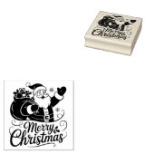 クリスマス サンタクロース カード ラバースタンプ (押印)
