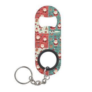 クリスマス サンタクロース キーホルダー栓抜き
