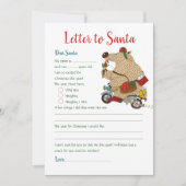 クリスマス サンタクロース クマ テンプレート (正面)