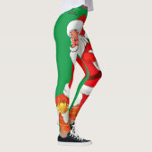 クリスマス サンタクロース グリーン レギンス (右)
