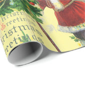 クリスマス・サンタクロース・コラージュ ラッピングペーパー (ロールコーナー)