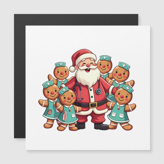 クリスマス サンタクロース ジンジャーブレッド 看護師 (正面/裏面)