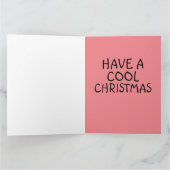 クリスマス サンタクロース スポーツカー 大きなカード カード (内部)