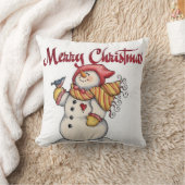クリスマス サンタクロース スロー枕 クッション (ブランケット)