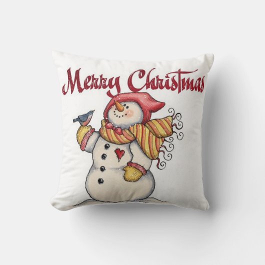 クリスマス サンタクロース スロー枕 クッション (正面)