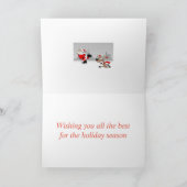 クリスマス サンタクロース & トナカイ カード (内部)