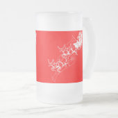 クリスマス：サンタクロース –  フロストグラスビールジョッキ (正面右)