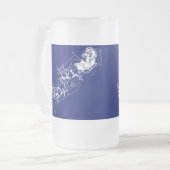 クリスマス：サンタクロース –  フロストグラスビールジョッキ (正面左)