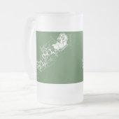 クリスマス：サンタクロース –  フロストグラスビールジョッキ (正面左)