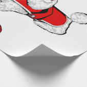 クリスマス・サンタクロース・プードル ラッピングペーパー (角)