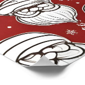 クリスマス サンタクロース ポスター (角)
