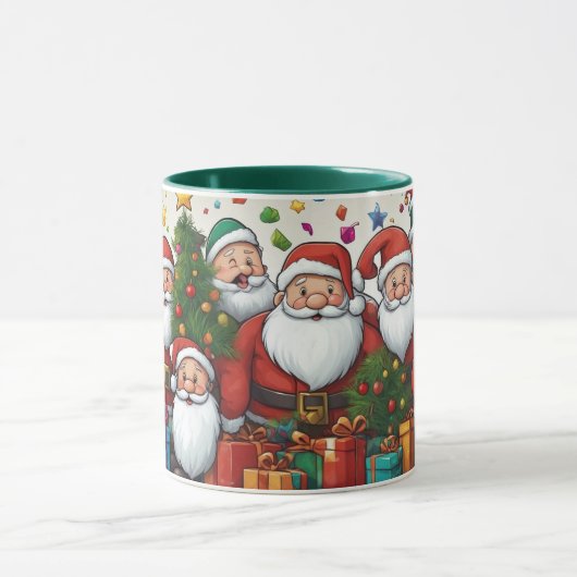 クリスマス・サンタクロース・マグカップのかわいい漫画 マグカップ (中央)