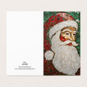 クリスマス サンタクロース モザイク ホリデー テーマ (外部フラット)