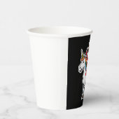 クリスマス サンタクロース ユニコーンに乗る - クリスマス ガールズ 紙コップ (右)