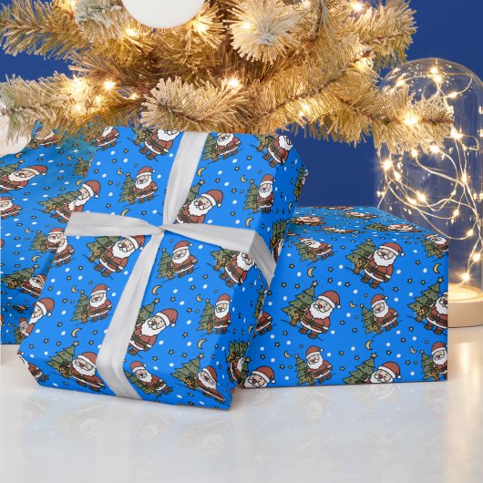 クリスマス+サンタクロース ラッピングペーパー (クリスマス)