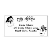 クリスマス サンタクロース 住所 北極 ラバースタンプ (インプリント)
