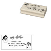 クリスマス サンタクロース 住所 北極 ラバースタンプ (押印)