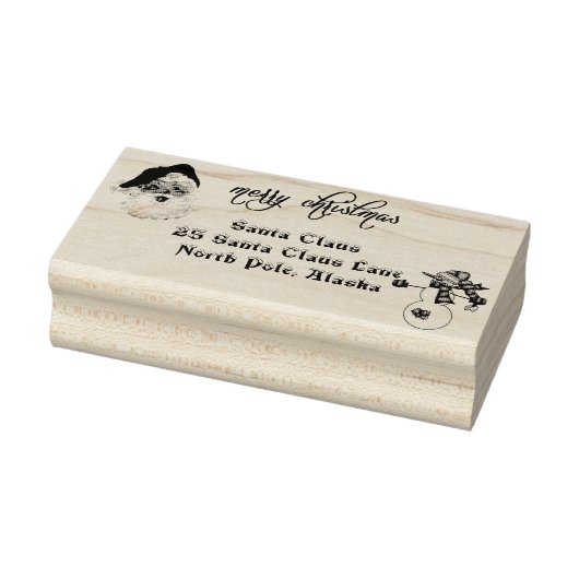 クリスマス サンタクロース 住所 北極 ラバースタンプ (スタンプ)