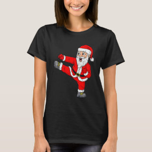 クリスマス サンタクロース 空手 少年 キッズ パジャマ Xmas Tシャツ