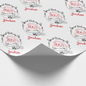 クリスマス サンタクロース 配送 ノースポール エクスプレス ラッピングペーパー (角)