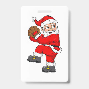 クリスマス サンタクロース 野球 キャッチャー 男の子 女の子 バッジ