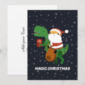 クリスマス サンタクロース T-レックス 恐竜 スレッド (正面/裏面)