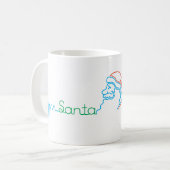 クリスマス サンタベイビーの心拍数 11 oz コーヒーマグカップ (正面左)