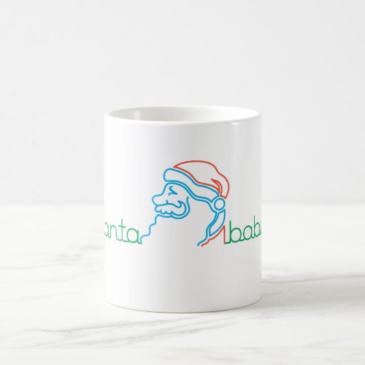 クリスマス サンタベイビーの心拍数 11 oz コーヒーマグカップ (中央)
