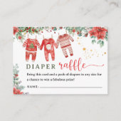 クリスマス サンタベイビー おむつくじ  エンクロージャーカード (正面)