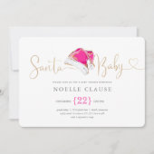 クリスマス サンタベイビー ベビーシャワー招待状 招待状 (正面)