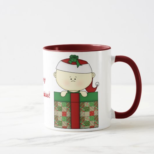 クリスマス サンタベイビー レッド マグカップ (右)