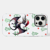 クリスマス サンタ帽プテラサウルス iPhoneケース (裏面横)