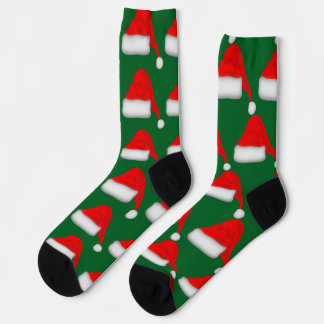 クリスマス サンタ帽子のデザインソックス ソックス