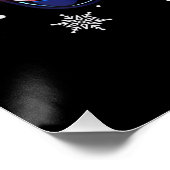 クリスマス サンタ帽子 ゲーマー ゲームコントローラー ボー ポスター (コーナー)
