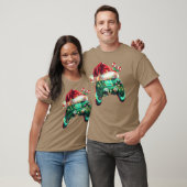クリスマス サンタ帽子 ゲーマー コントローラー ビデオゲーム BO Tシャツ (ユニセックス)