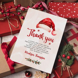 クリスマス サンタ帽 バースデーパーティー サンキューカード